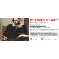 Why Shakespeare?  Featuring Dr. David Weiss