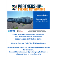 Partnership + Evening Networking: Gabe's 04/04/2023