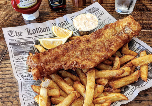 Classic and authentically British Fish and Chips!