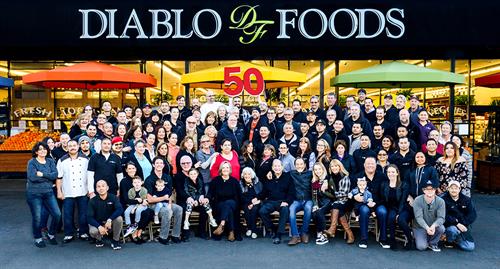 Diablo Foods' 50th anniversary group photo Diablo Foods' 50th anniversary group photo