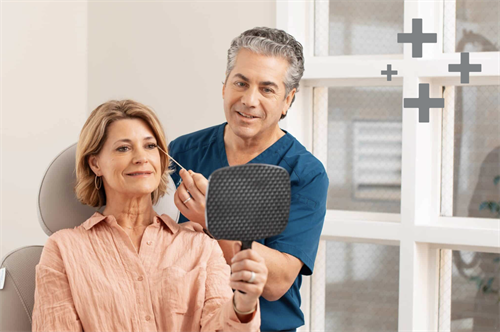 Dr. Potozkin with a Patient