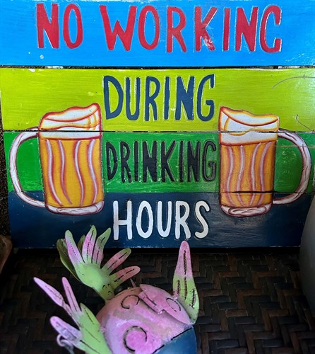 No working during drinking hours