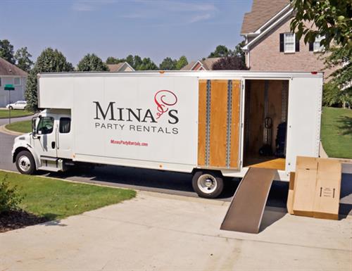 MIna's Party Rental's Vehicle Branding Design MIna's Party Rental's Vehicle Branding Design