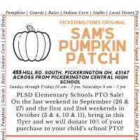 PLSD Elementary PTO Fundraiser at Sam's Pumpkin Patch