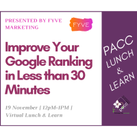 PACC Lunch and Learn - "Improve Your Google Ranking"