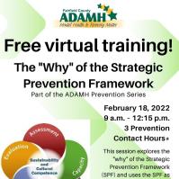 ADAMH Prevention Series: The WHY of  the Strategic  Prevention Framework
