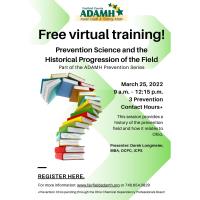 Free Virtual Training: Prevention Science and the Historical Progression of the Field