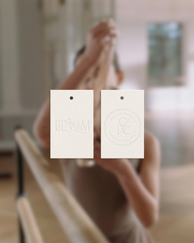 Dance studio brand strategy and logo design mock ups.