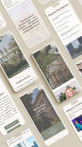 Showit website design for a NYC based therapist.