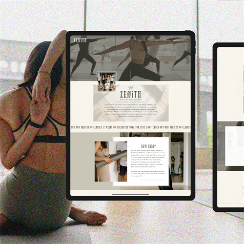 Branding and Website Development and Design for a Yoga and Pilates studio