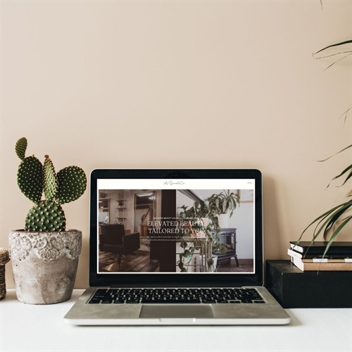 Columbus beauty salon website design and branding project