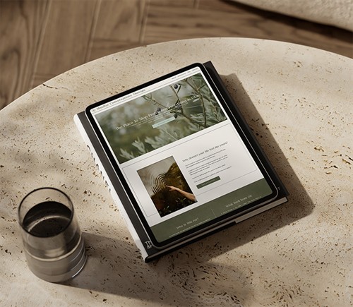 Therapist website design.