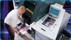 Offset Printing - Offset printing is a commonly used printing technique in which the inked image is transferred (or “offset”) from a plate to a rubber blanket, then to the printing surface.