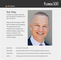 Dror Paley, MD Named a 2023 Florida’s Most Influential Business Leaders by Florida Trend 500