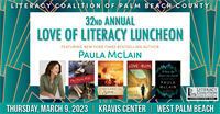 2023 Love of Literacy Luncheon Speaker Announced: NYT Bestselling Author Paula McLain