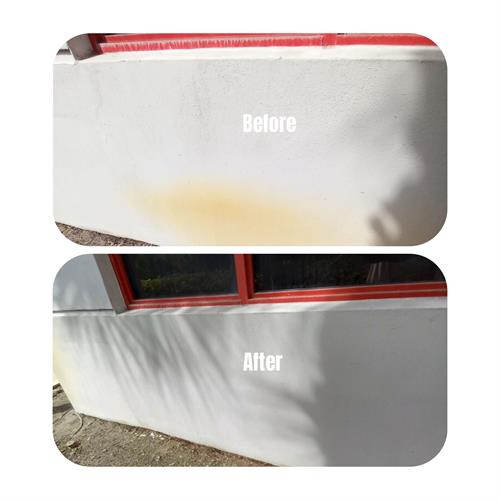 Before & After Fire Station rust removal Before & After Fire Station rust removal