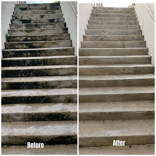 Before & After sanitizing cleaning