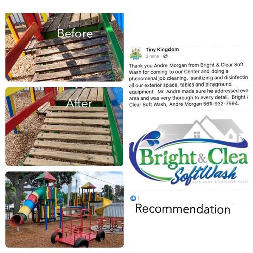 Before & After Play Ground sanitizing cleaning Before & After Play Ground sanitizing cleaning