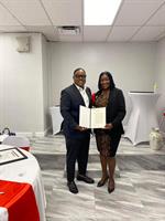 Creative Solutions Companion Care Service LLC announces their CEO, Major (Retired) Anthony Bradford receives Award and Proclamation from US Congress House of Representative Sheila Cherfilus-McCormick