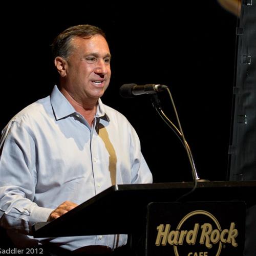 Chris Hall speaking at the Hard Rock in New York Chris Hall speaking at the Hard Rock in New York