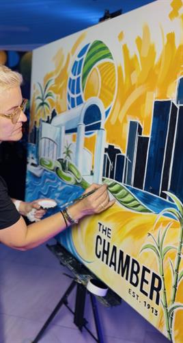 Live Art for The Chamber Circle Dinner