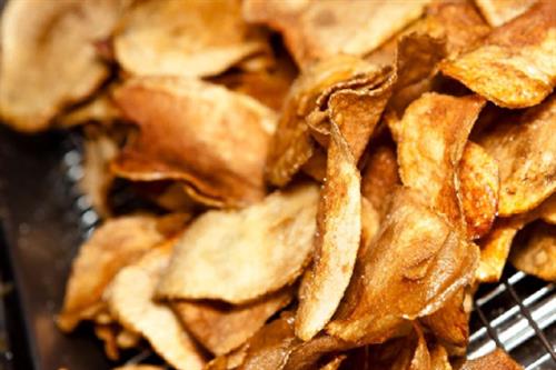 Home made potato chips