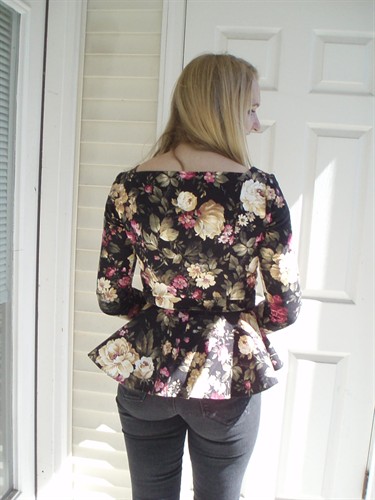 Floral tunic back