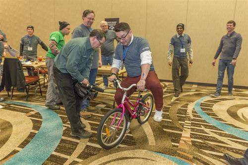 Cogsdale  "Sons of Accountability" Bike Build Activity - developed and implemented by Experience PEI