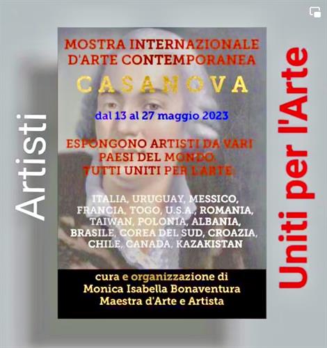 May 13-27/23 Casanova International Contemporary Art Exhibition Venice Italy