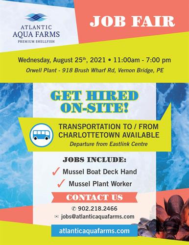 Poster for Aquafarm Fair Job
