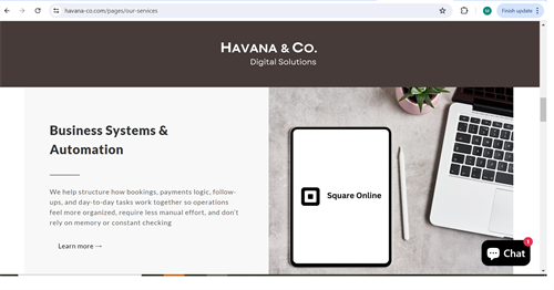 our service business system & automation
