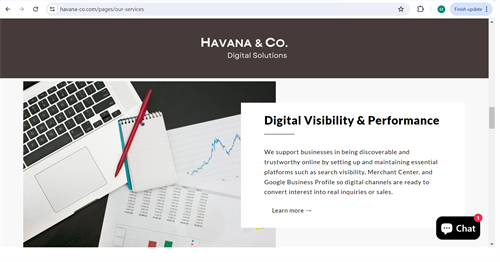 our service digital visibility & performance