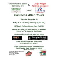 Business After Hours - Cherokee Real Estate and Jorge Aragon Farmer's Insurance