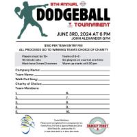 2024 Dodgeball Tournament Sponsored by Family First & Urgent Care