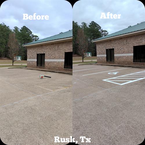 Parking Lot Striping in Rusk, Tx
