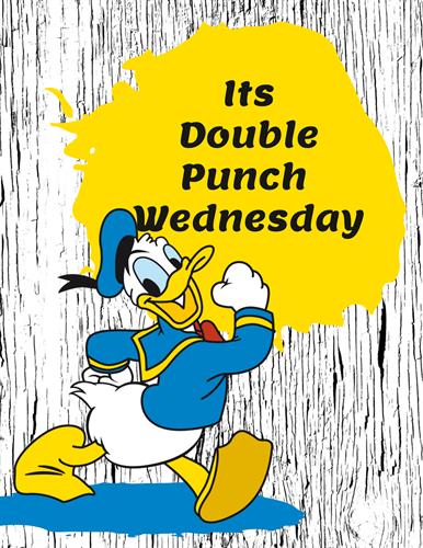 Wednesday is Double Punch Day