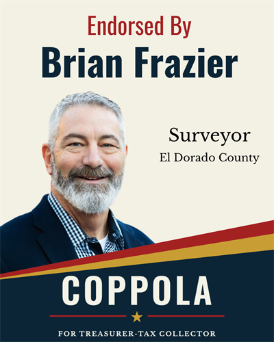 Brian Frazier Endorses Sean M. Coppola for Treasurer-Tax Collector (Paid for by Sean M. Coppola for Treasurer-Tax Collector 2026 FPPC ID# 1486361)