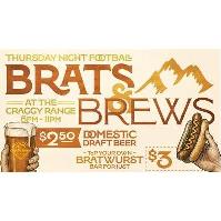Brats & Brews – Every Thursday Night at The Craggy Range