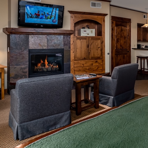 Every accommodation has a fireplace