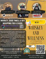 Whiskey and Wellness and Gift Wrapping!