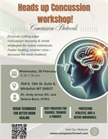 Heads Up! The Concussion Workshop for Active Individuals, Parents & Coaches