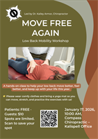 MOVE FREE AGAIN: LOW BACK MOBILITY WORKSHOP