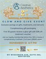 Glow and Give Whitefish Creative Aesthetics