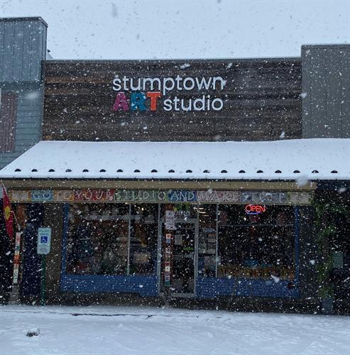 Snowy Day Storefront 