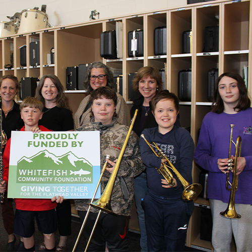 Columbia Falls Academic Foundation received a grant for new band instruments. Columbia Falls Academic Foundation received a grant for new band instruments.