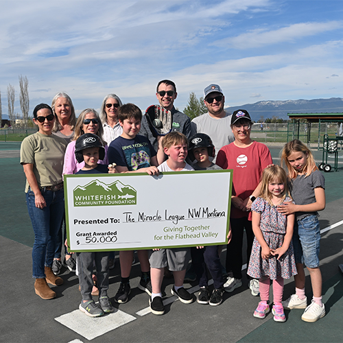 Miracle League of NW Montana received a grant to resurface a sports field that is full accessible to individuals with disabilities. Miracle League of NW Montana received a grant to resurface a sports field that is full accessible to individuals with disabilities.