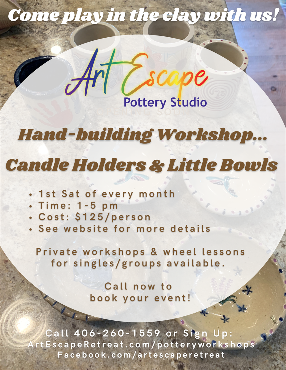 Come take a Pottery Lesson at Art Escape in Whitefish