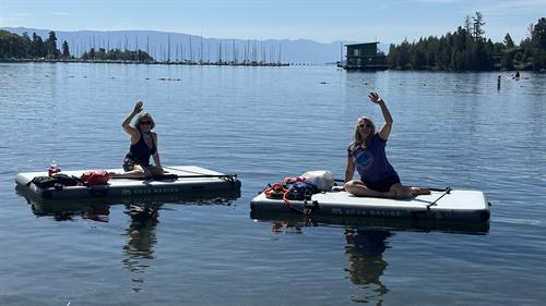 Inflatable docks for lounging, sunbathing, stretching, yoga, or cannonballs! Rent all day, or all week Inflatable docks for lounging, sunbathing, stretching, yoga, or cannonballs! Rent all day, or all week