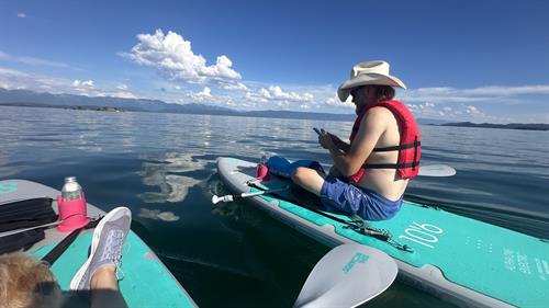 Lifejackets included with every rental, cowboy hats optional! Lifejackets included with every rental, cowboy hats optional!