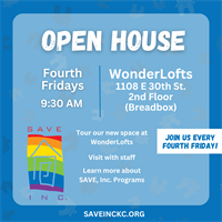 Fourth Fridays Open House with SAVE, Inc.!